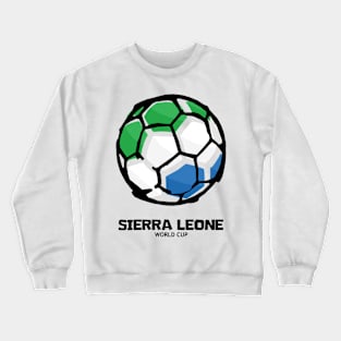 Sierra Leone Football Country Flag Crewneck Sweatshirt